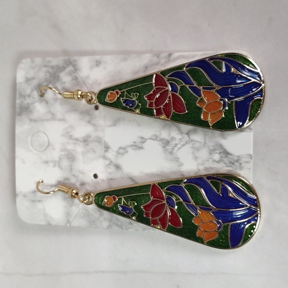 Cloisonne Earrings - Picture 5 of 5